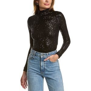 Ronny Kobo Collection Black Sequin Blouse